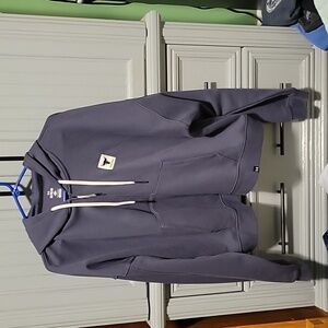 Under Armour loose fit Women's Project Rock purple full zip up hoodie-XL